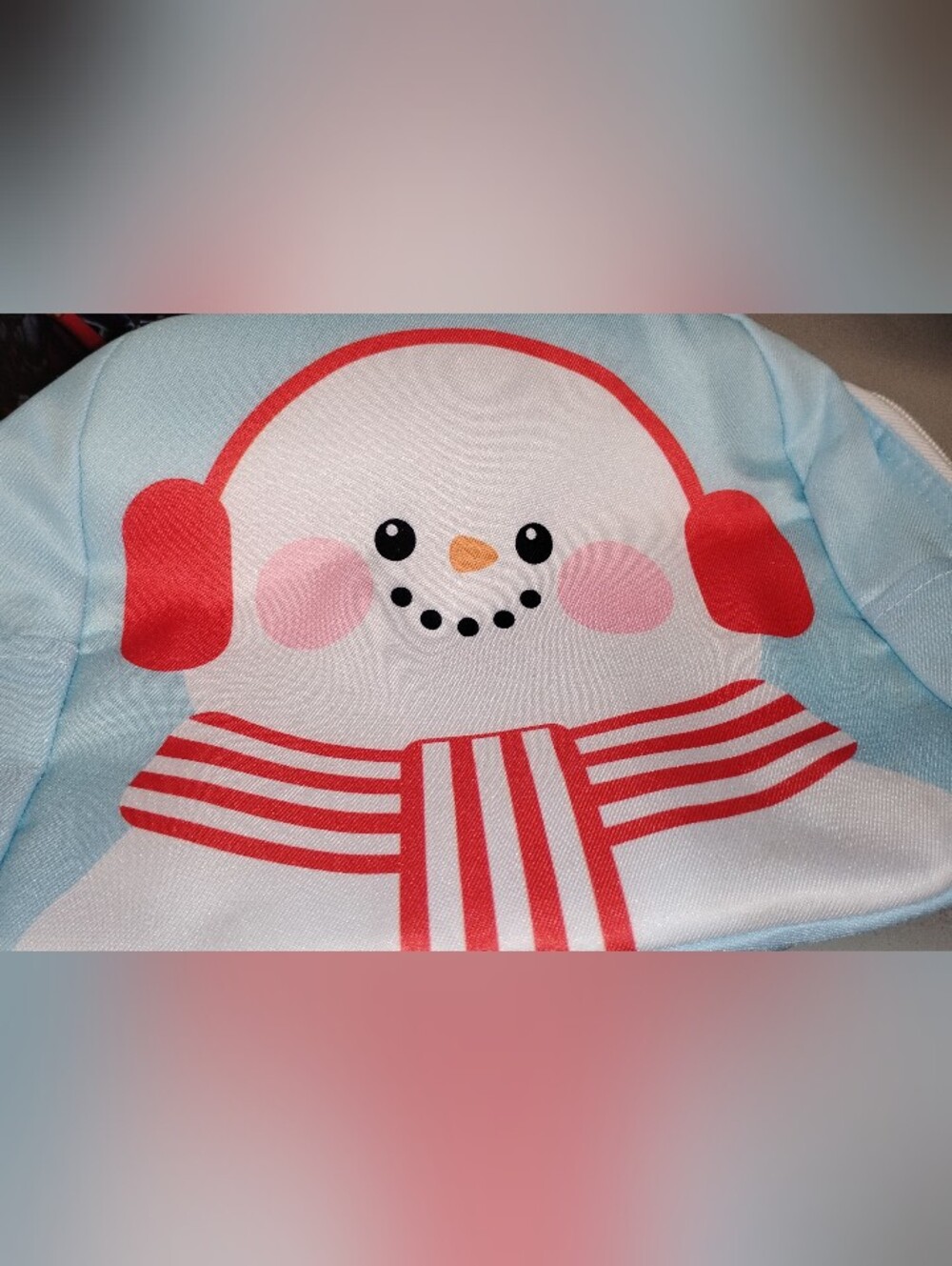 Kids Red Snowman Holiday Kitchen Apron